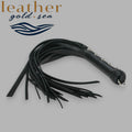 Handmade Black Leather Flogger – Made in USA Quality