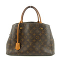 Louis Vuittton Monogram Canvas Brown Montaigne MM Handle Bag #5286