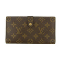 Louis Vuittton Monogram Canvas Brown Long Kisslock Wallet #5392