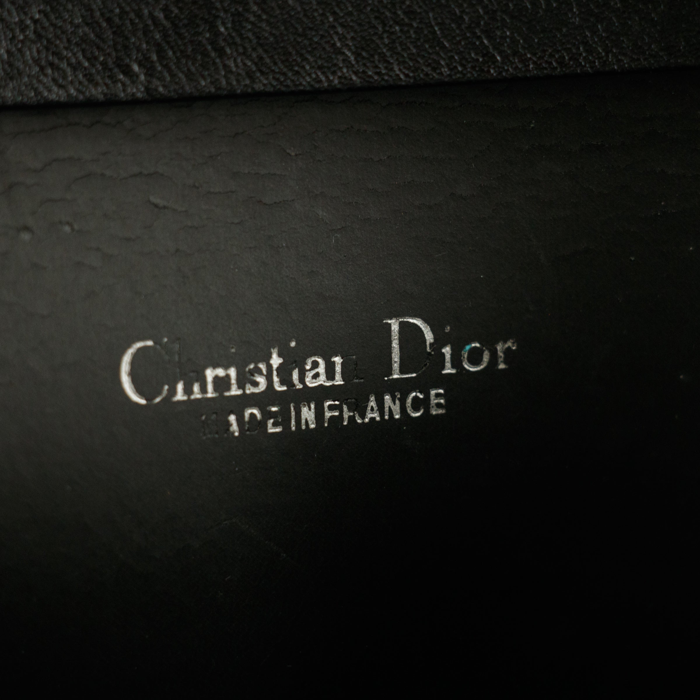 Christian Dior Black Honeycomb PVC Crossbody Bag #8508