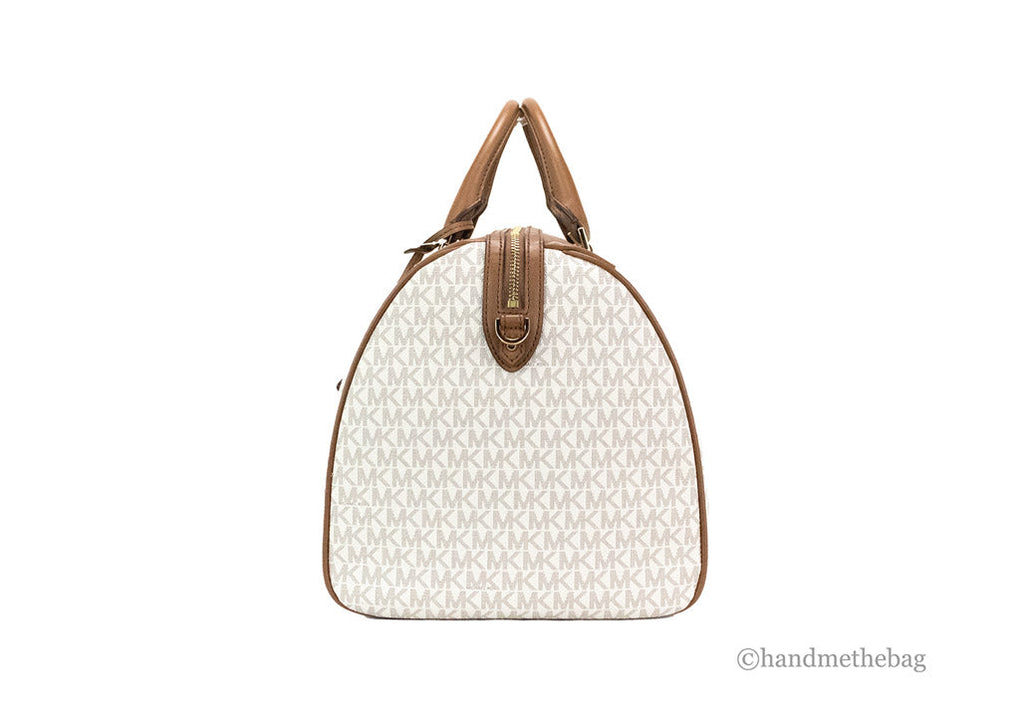 Michael Kors Travel XL Vanilla Duffle Weekender Bag