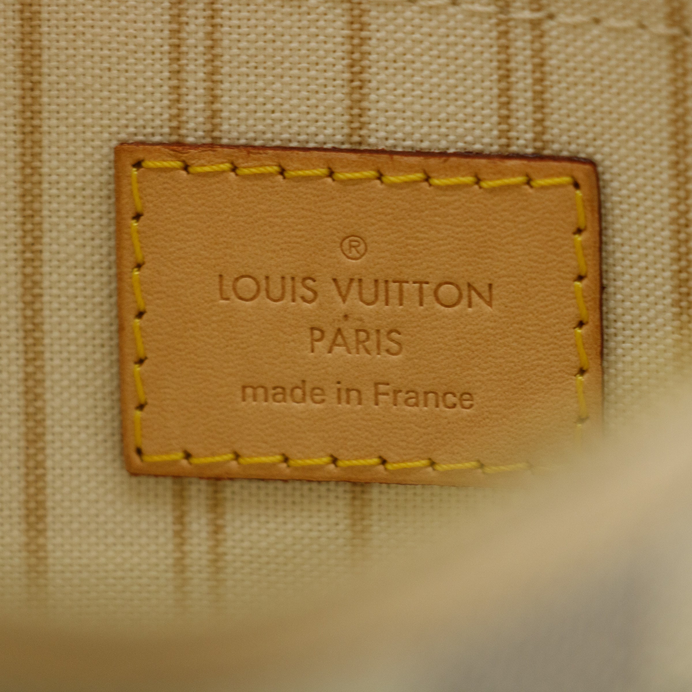 Louis Vuitton Damier Azur White Insert Pouch #9264