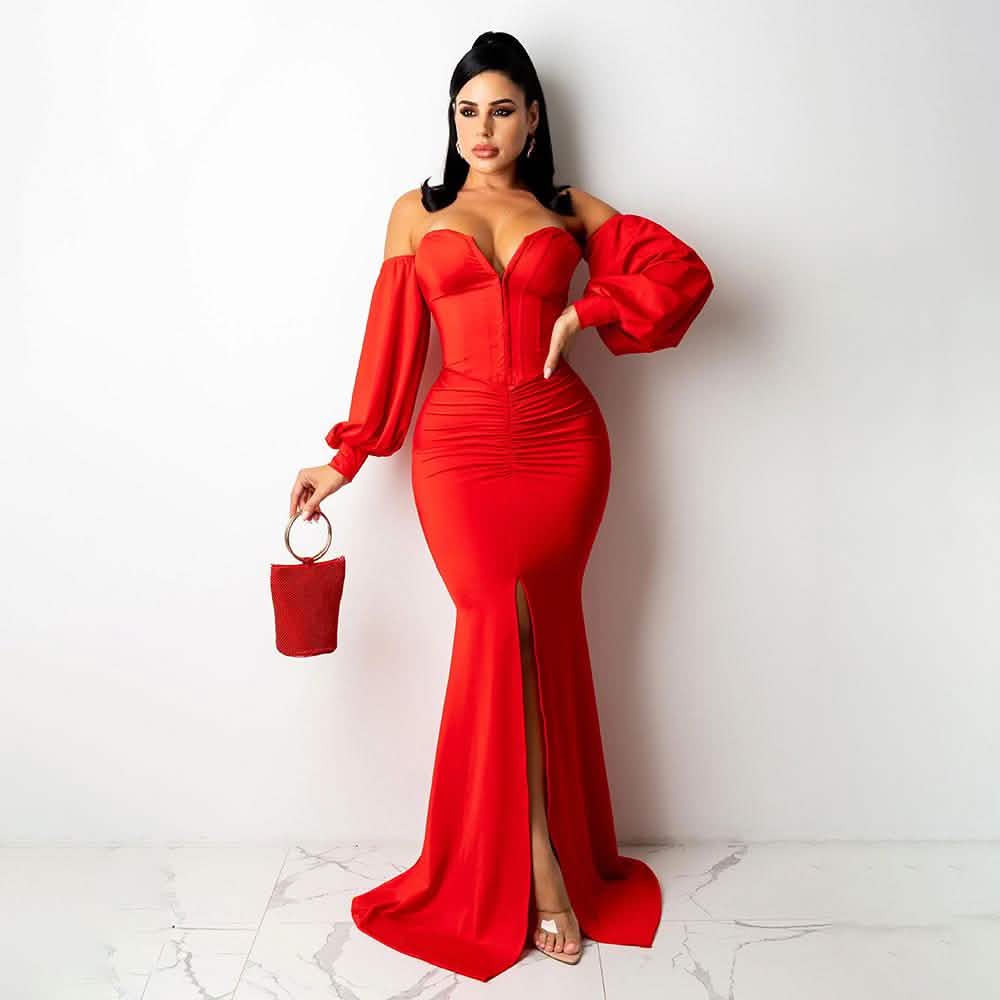 Sexy Off Shoulder Bodycon Party Dress